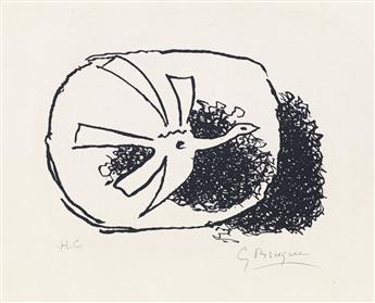 GEORGES BRAQUE Août: Oiseau en Vol.
